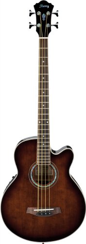 Ibanez AEB10E Acoustic-Electric Bass Guitar - Dark Violin Sunburst