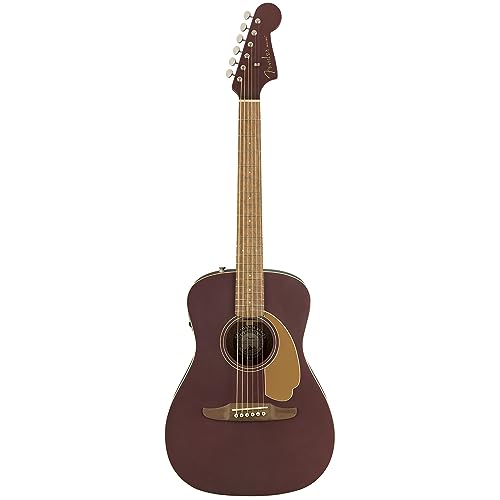 Fender Malibu Player Acoustic-Electric Guitar - Burgundy Satin
