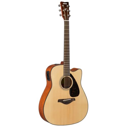 Yamaha FGX800C Solid Top Folk Acoustic-Electric Guitar - Natural