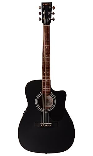 Berkeley ELEMENTARY-EQ-BKS Concert Cutaway Acoustic-Electric Guitar
