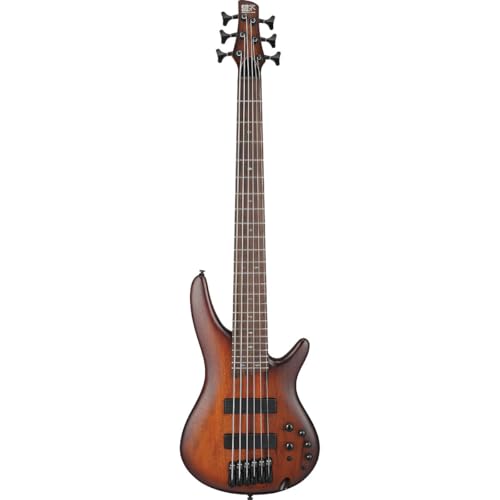 Ibanez SR506A SR Standard 6-String Bass Guitar - Mahogany Brown Burst