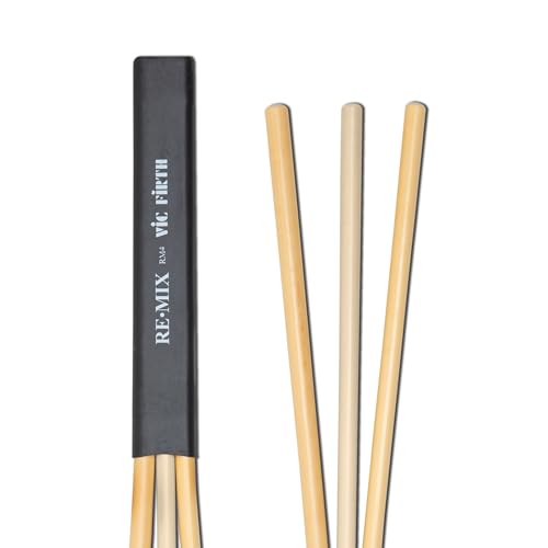 Vic Firth RM4 RE·MIX Brushes - Rattan/Birch