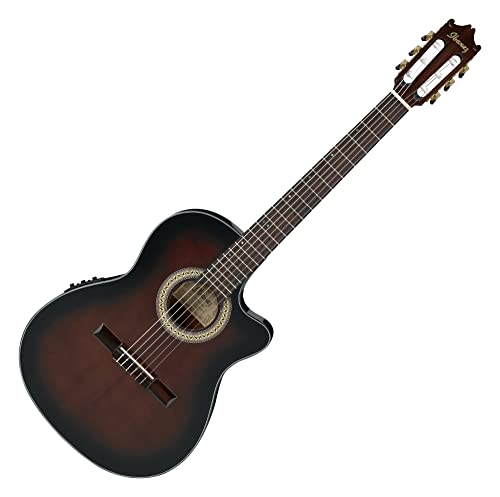 Ibanez GA35TCE Acoustic-Electric Classical Guitar - Dark Violin Sunburst High Gloss