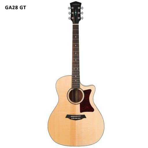 Parkwood GA28GT Grand Auditorium Cutaway Semi Acoustic Guitar - Natural