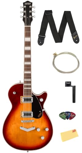Gretsch G5220 Electromatic Jet BT Single-Cut Electric Guitar with V-Stoptail - Sweet Tea w/ Strap