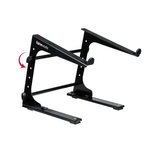 Gator Frameworks Portable Desktop Laptop/DJ Controller Stand with Fixed Height