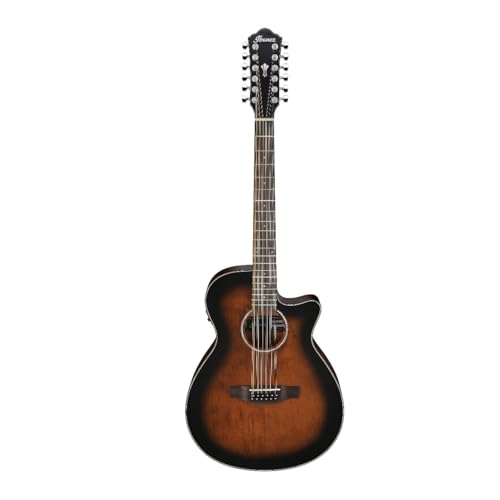 Ibanez AEG5012 12-String Acoustic-Electric Guitar - Dark Violin Sunburst