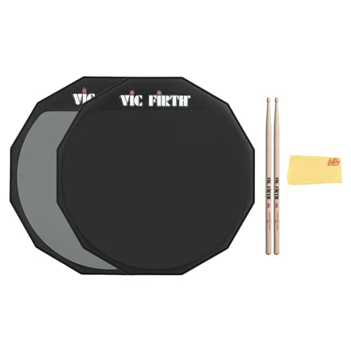 Vic Firth PAD6D 6" Double-Sided Practice Pad w/ Drumsticks