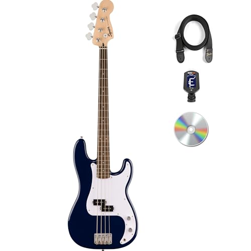 Fender Squier Sonic Precision Bass Guitar - Midnight Blue w/ Tuner