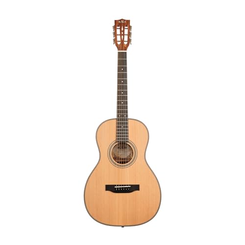 Kala KA-GTR-PLR Solid Cedar Top Parlor Guitar