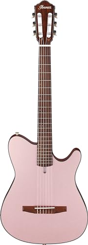 Ibanez FRH10N FRH Nylon String Acoustic-Electric Guitar - Rose Gold Metallic Flat