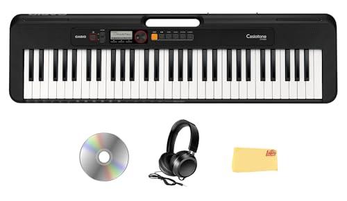 Casio CT-S200 Casiotone 61-Key Keyboard - Black w/ Headphones