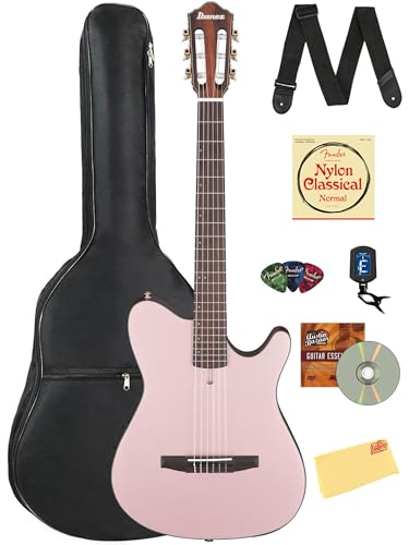 Ibanez FRH10N FRH Nylon String Acoustic-Electric Guitar - Rose Gold Metallic Flat w/ Gig Bag