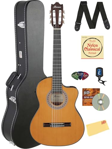 Ibanez GA5TCE3Q 3/4-Size Classical Acoustic-Electric Guitar - Amber High Gloss w/ Case