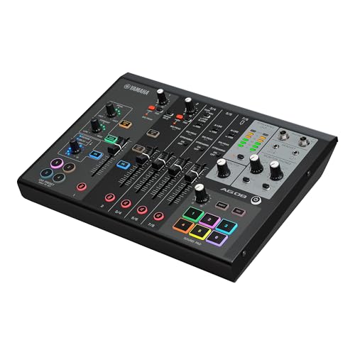 Yamaha AG08 Live Streaming 8-Channel Mixer - Black