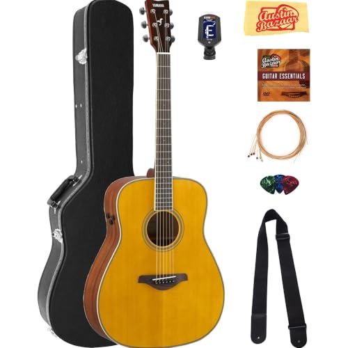 Yamaha FG-TA TransAcoustic Acoustic-Electric Guitar - Vintage Tint w/ Hard Case