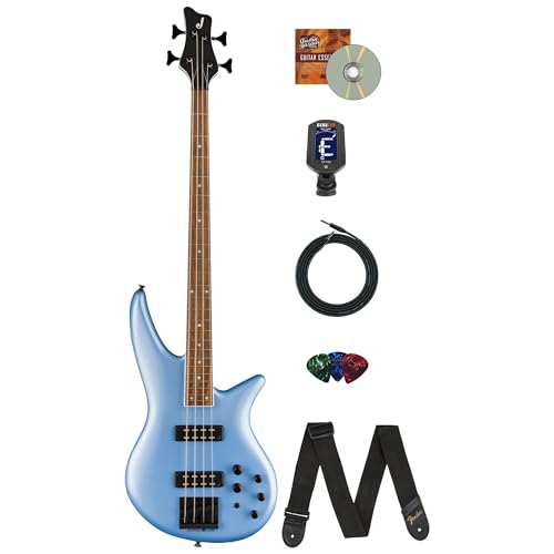 Jackson X Series Spectra Bass SBX IV - Matte Blue Frost w/ Instrument Cable