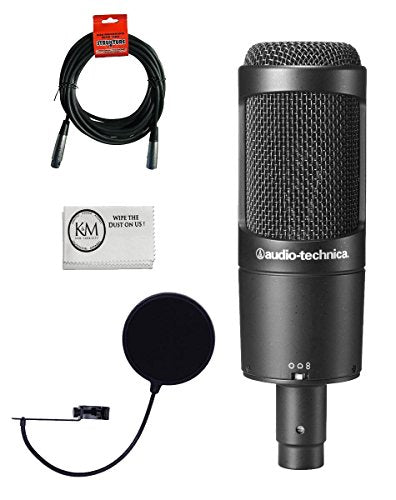 Audio-Technica AT2050 Multi-Pattern Condenser Microphone w/ Pop Filter