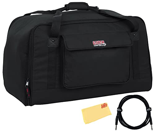 Gator Lightweight Speaker Tote Bag GPA-TOTE12 w/ Instrument Cable