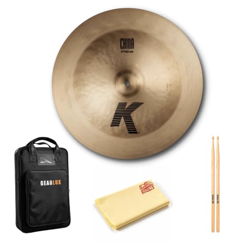 Zildjian K0883 17" K China Cymbal w/ Drumstick Bag