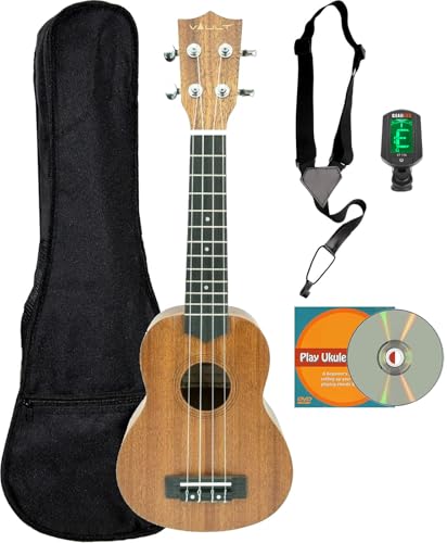 Vault UK-100 Arched Back Soprano Ukulele w/ Gig Bag