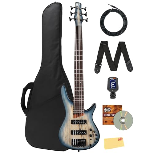 Ibanez SR606E SR Standard 6-String Bass Guitar - Cosmic Blue Starburst Flat w/ Gig Bag