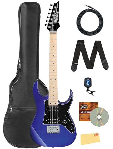 Ibanez GRGM21M miKro Short Scale Electric Guitar - Jewel Blue w/ Gig Bag