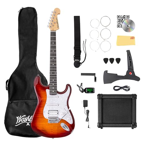 Washburn SDFSB Sonamaster Deluxe Electric Guitar Pack - Sunburst w/ Amplifier