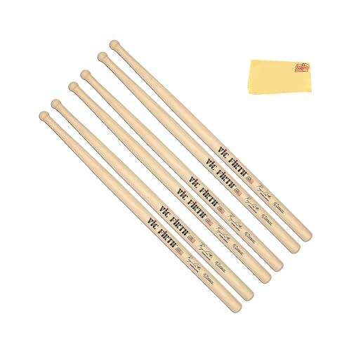 Vic Firth SRC Corpsmaster Signature Snare Roger Carter Drumsticks - 3 Pack