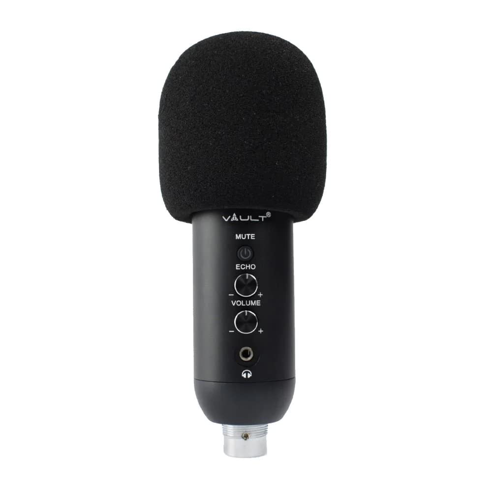 Vault EM-200N Condenser Microphone with Tabletop Tripod Stand
