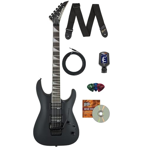 Jackson JS Series Dinky Arch Top JS32 DKA Electric Guitar - Satin Black w/ Instrument Cable