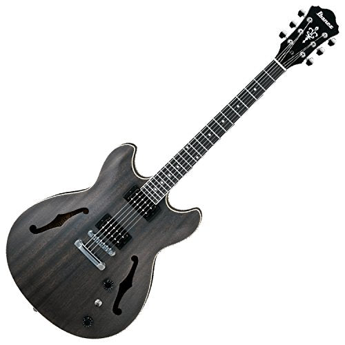 Ibanez AS53 AS Artcore Hollow Body Electric Guitar - Transparent Black Flat