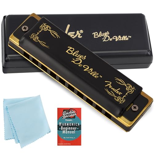 Fender Blues DeVille Harmonica - Key of E w/ Austin Bazaar Instructional Manual