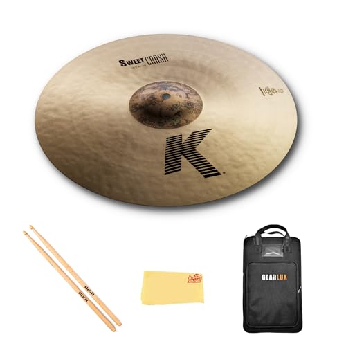 Zildjian K0702 16" K Sweet Crash Cymbal w/ Drumstick Bag