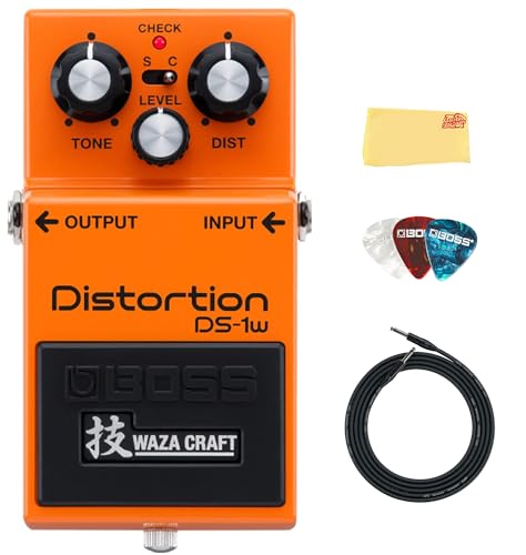 Boss DS-1W Waza Craft Distortion w/ Instrument Cable