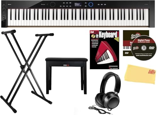 Casio PX-S6000 Privia Slim Digital Piano - Black w/ Adjustable Stand