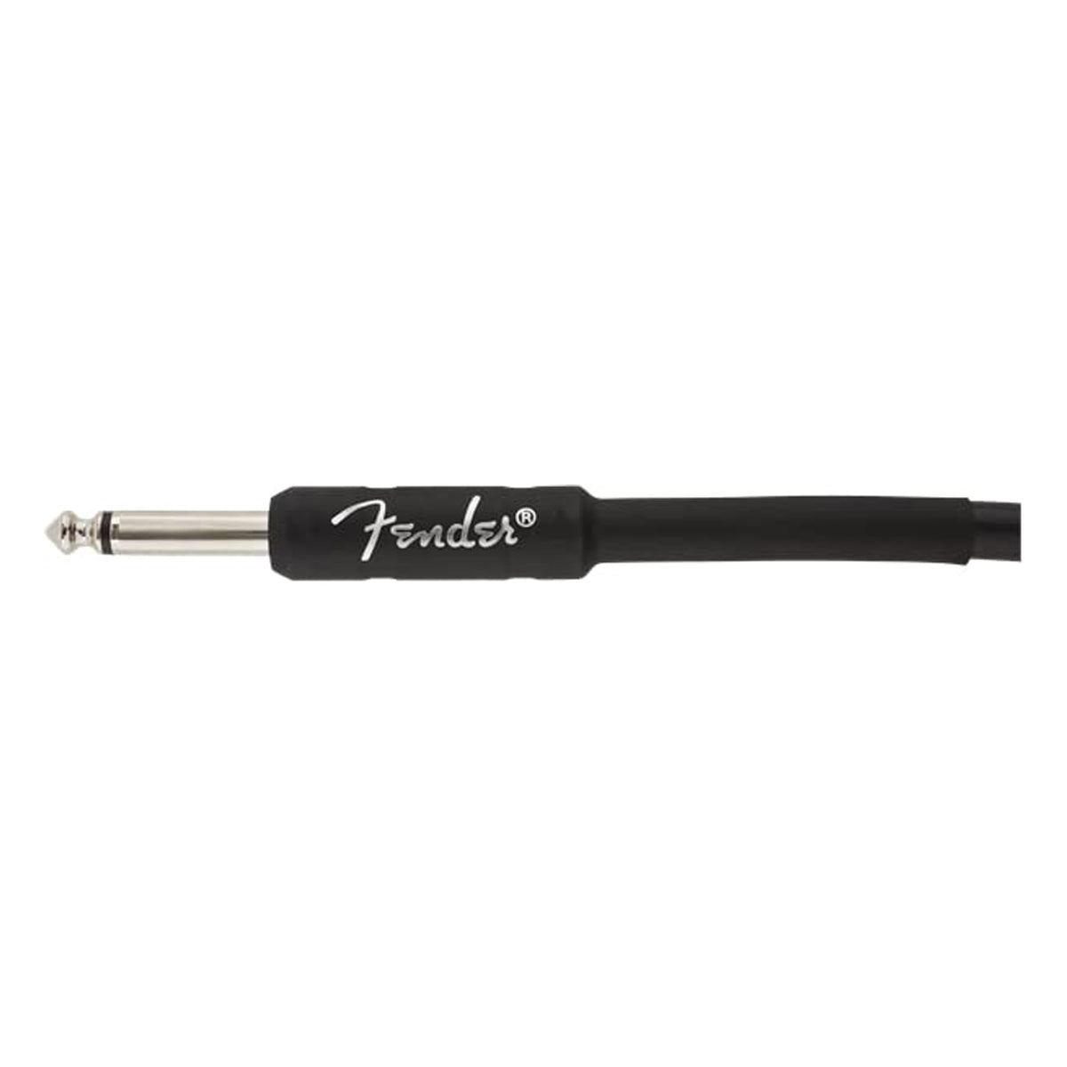 Fender 25-Foot Professional Instrument Cable, Straight-Angled, Black - 1 Pack