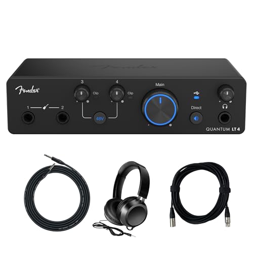 Fender Quantum LT 4 USB-C Audio Interface w/ Headphones