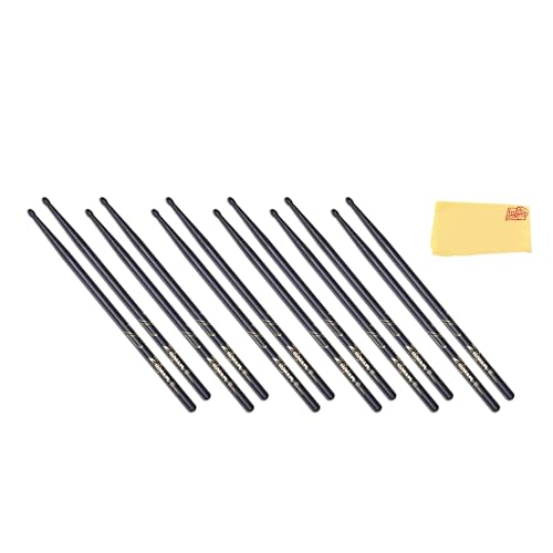Zildjian 5A Black Drumsticks - 6 Pack