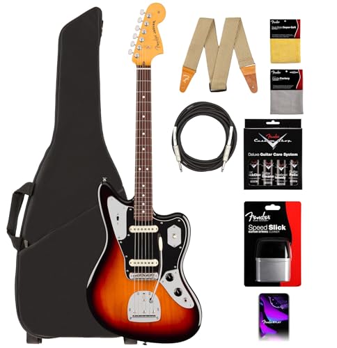 Fender American Professional Classic Jaguar - 3-Color Sunburst w/ Cleaning Kit