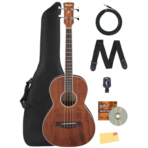 Ibanez PNB14E Acoustic Bass Guitar - Open Pore Natural w/ Gig Bag