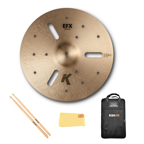 Zildjian K0888 18" K EFX Cymbal w/ Drumstick Bag