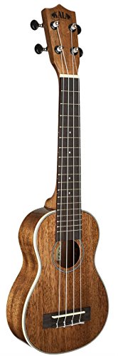 Kala KA-SLNG Mahogany Long Neck Soprano Ukulele w/ Hard Case