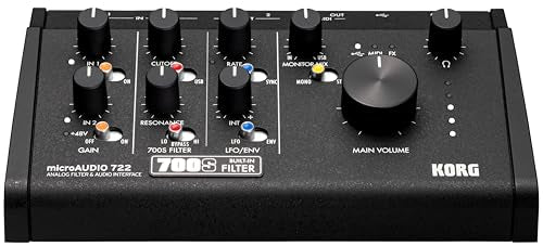Korg microAUDIO 722 USB-C 2-In/2-Out Analog Filter and Audio Interface
