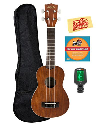 Kala KA-S Satin Mahogany Soprano Ukulele w/ Gig Bag