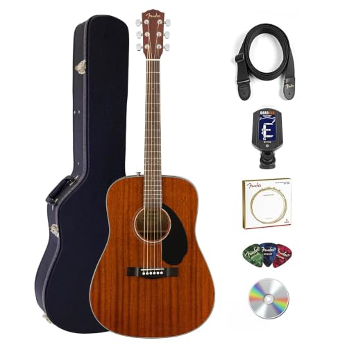 Fender CD-60 Dreadnought Acoustic Guitar - Mahogany w/ Hard Case