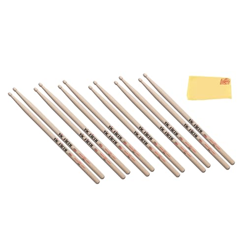 Vic Firth American Classic 55A Wood Tip Drumsticks - 6 Pack