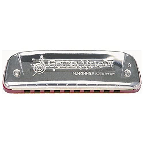 Hohner 544 Golden Melody Harmonica - Key of C w/ Instructional Manual
