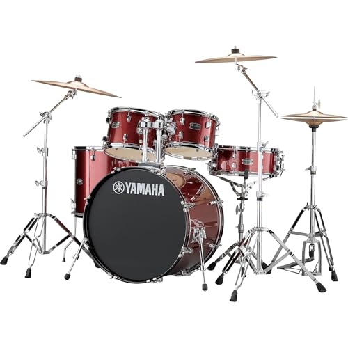 Yamaha RDP2F5 Rydeen 5-Piece Drum Shell Pack with 22-Inch Bass Drum - Burgundy Glitter