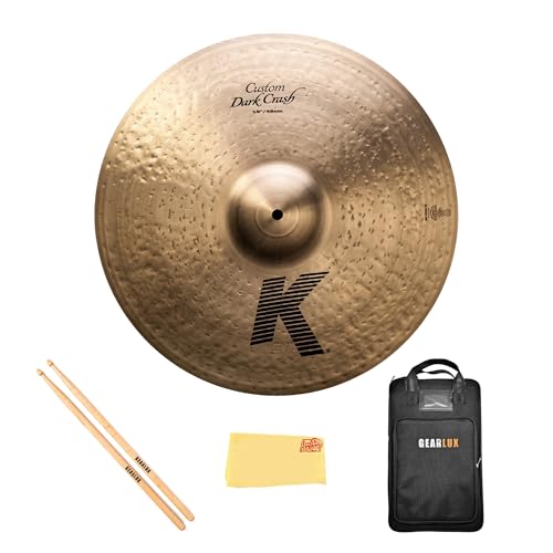 Zildjian K0978 19" K Custom Dark Crash Cymbal w/ Drumstick Bag